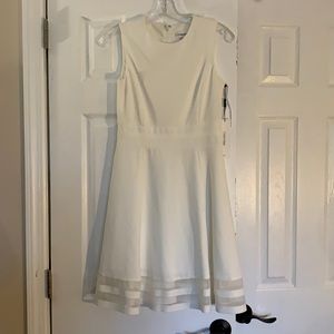 Calvin Klein size 4P white a-line dress